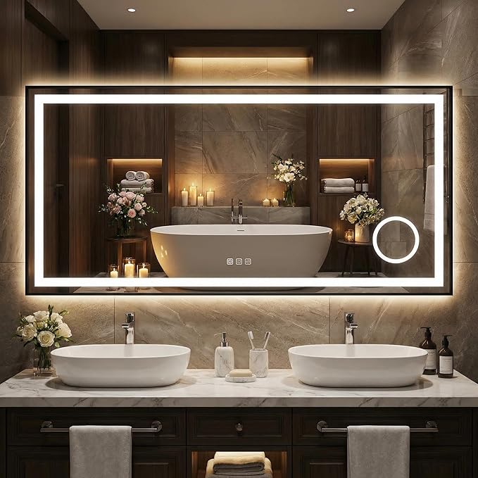LED Bathroom Mirror 60 x 24 inch