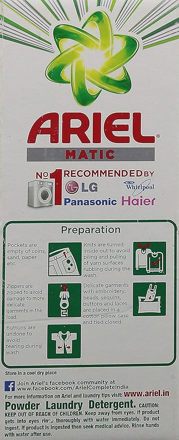 Ariel Matic Front Load Washing Detergent Powder - 1 kg