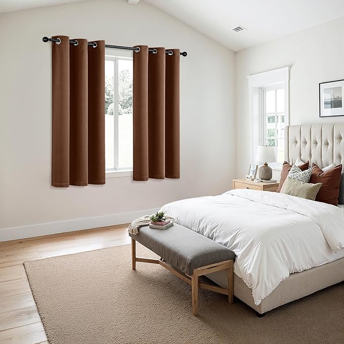 MIULEE Blackout Curtains for Bedroom Living Room 2 Panels, Thermal Insulated