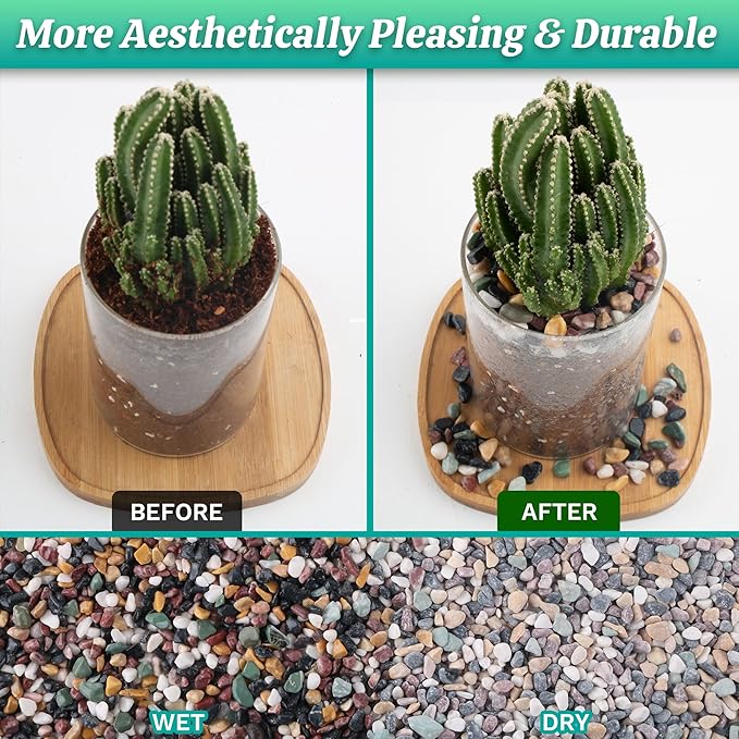AVALUTION Aquarium Gravel for Plants -18lb Fish Tank Gravel for Succulent Cactus & Bonsai, 1/4Inch Decorative River Rocks Pebbles for Gardening, Flower Pots, Landscaping, Terrarium