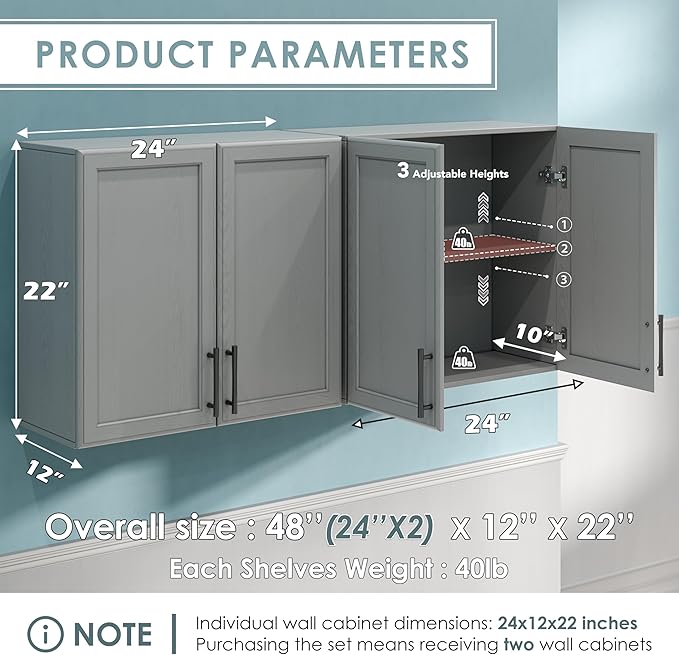 Furnaza Wall Storage Cabinet