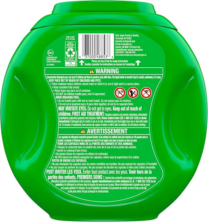 Gain Flings Laundry Detergent Pacs, 60 Count, Original Scent, with Odor Defense, concentrated laundry soap pacs