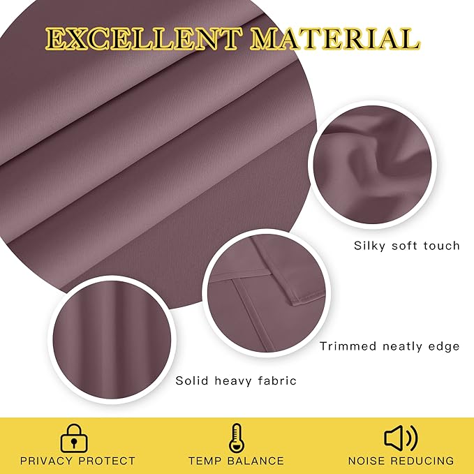 NICETOWN Blackout Curtain Panels