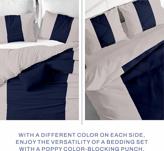 Kotton Culture 120"x98" 1 Pc Oversized King Duvet Cover Only 100% Egyptian Cotton - 600 TC Comforter Cover, Zipper Closure & Corner Ties - Fits Large King Inserts (Oversized King, Dashing Blue)