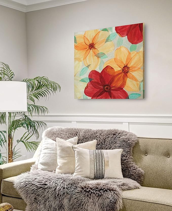 Wexford Home Flash of Spring II - Premium Gallery Wrapped Canvas - 4 Sizes Available Art Print, 32 x 22, Multicolor