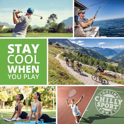 Chilly Sport Cooling Neck Wrap & Head Band by FROGG TOGGS - Stay Cool Outdoors