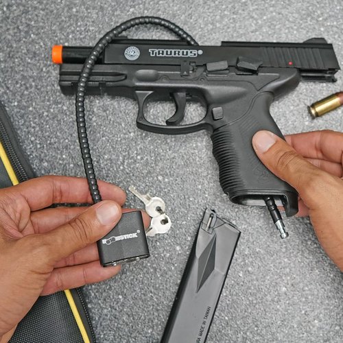 15" BOOMSTICK Cable Gun Lock - Keyed Different for Enhanced Security