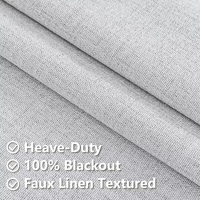 IGEMAEVE 100% Blackout Curtains 90 Inches Long