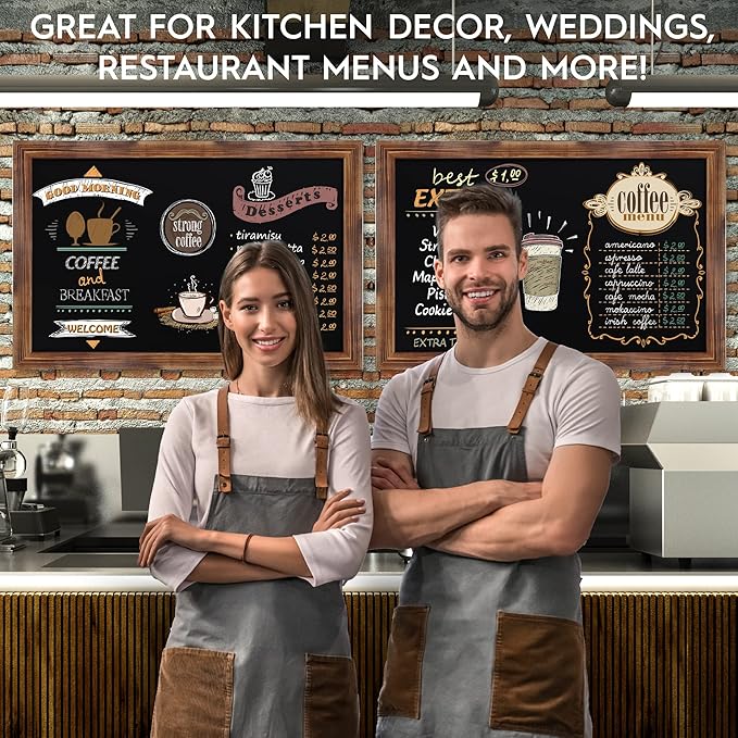 HBCY Creations Rustic Magnetic Wall Chalkboards