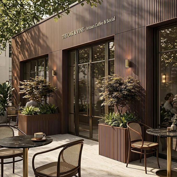 From Plain to Beautiful in Hours WPC Exterior Wall Slat Panels Waterproof