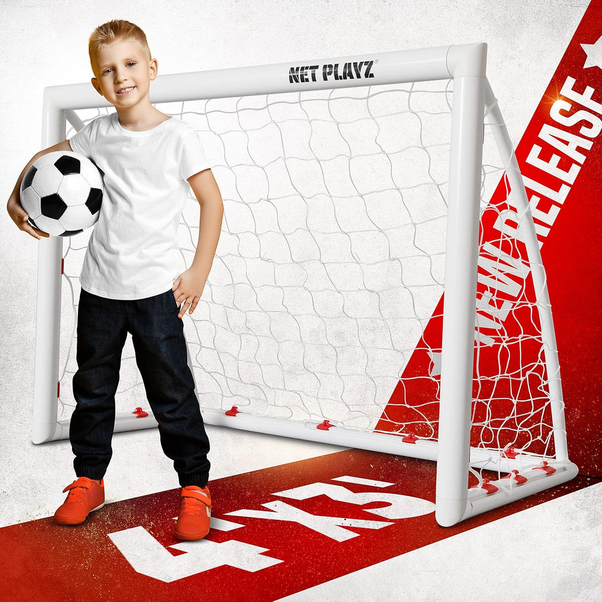 Skiennix Backyard Soccer Goal - High-Strength Weatherproof Net for Quick Setup | Durable Design