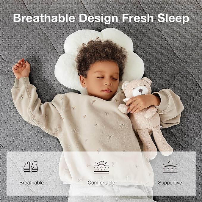 Novilla 6 Inch Twin Mattress, Hybrid Mattress Twin in a Box with Bonnell Spring & Gel Memory Foam for Pain Relief & Spine Support & Cooling Night Sleep, CertiPUR-US Certified Mattresses for Kids