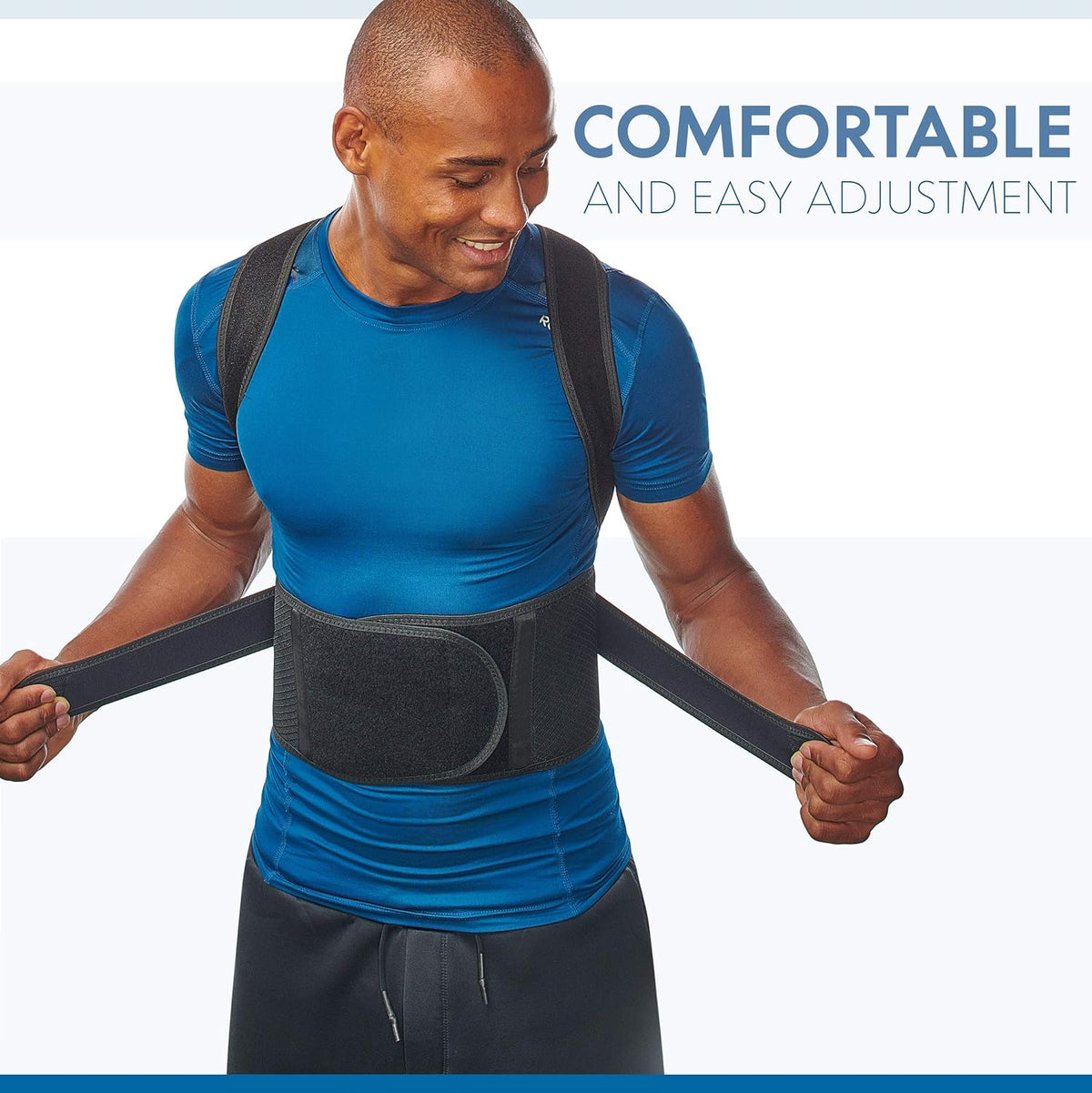 Selbite Posture Corrector - Adjustable Back Brace for Pain Relief & Support | Unisex, Large Size