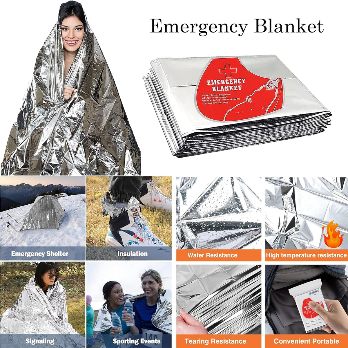 Survival Kit - All-in-One Survival Gear and Supplies for Camping, Hiking, Hunting, and Car Emergencies - Essential Tools, Great Gift for Men, Fathers, Boyfriends, Boys, Dads and Scouts