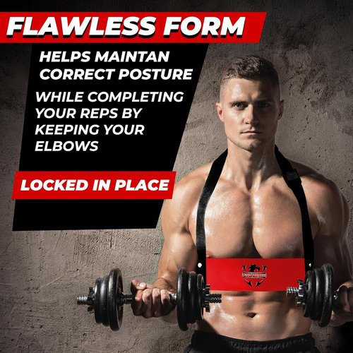 FIGHTSENSE Arm Blaster Biceps Curl Triceps Muscle Isolator Bomber Fitness Gym Workout Training Support