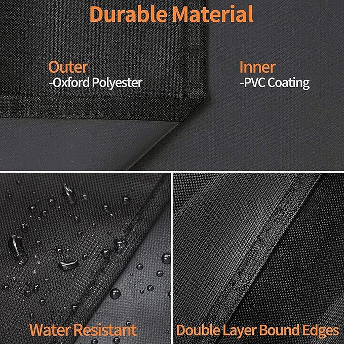 Heavy Duty 600D Polyester Cover Compatible with Pit Boss Charleston 1020 Pellet Grill Gas Griddle Combo PB1020NX Wood Pellet Grill with Handles, All Weather Protection Waterproof Cover