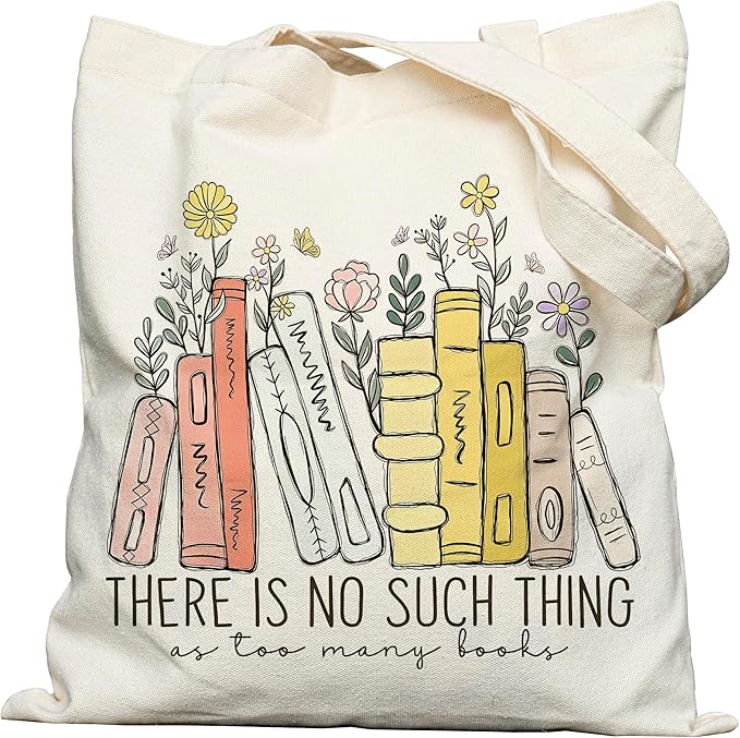 Double-Sided Canvas Tote Bag for Women with Magnetic Snap, Wide Strap & Inner Pocket for Work, Shopping, Travel