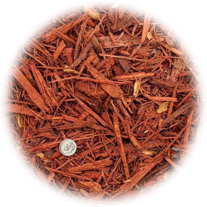 Gardenera Red Mulch - Retain Moisture and Promote Healthy Root Growth in Your Landscape - 4 QUARTS