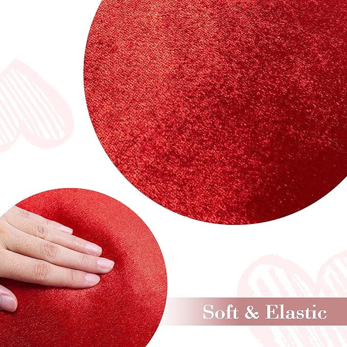 AELS Heart Shaped Pillow, 20 Inches Heart Decorative Throw Pillows, Love Pillows Cute Pillow, Valentines Day Decorations, Wedding Decor, Living Room Bedroom Nursery Decor, Shiny Red