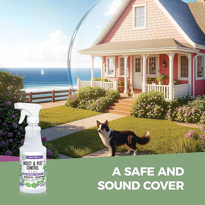 Peppermint Oil Insect & Pest Control Spray ?€? 16oz Natural Plant-Based Bug Killer for Spiders, Ants, Flies, and Other Insects, Safe for Home & Kitchen Use
