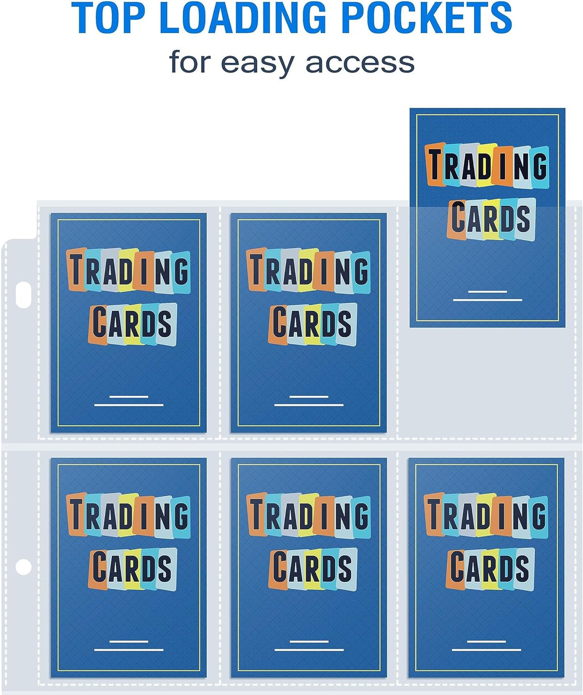 Sooez 9 Pocket Page Protectors - 400 Pack Trading Card Sleeves for 3 Ring Binders | Ideal for Sports & Collectibles