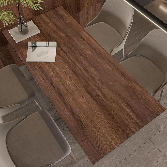 48x354 inch Large Walnut Wood Contact Paper Peel and Stick Wood Wallpaper