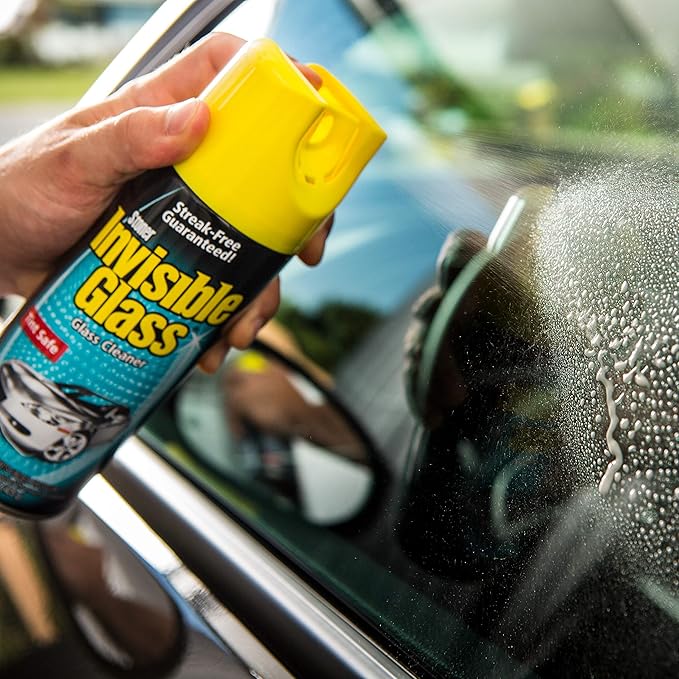 Invisible Glass 91163 Premium Aerosol Glass Cleaner Spray for Car Windshields and Windows, Automotive and Home Window Cleaner, Streak-Free, Ammonia-Free, Tint-Safe ?€? 15 oz