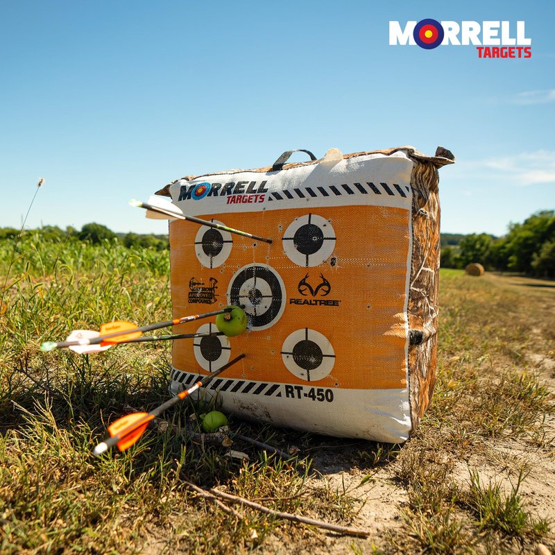 Morrell Targets RT-450 Archery Bag Target with E-Z Carrying Handle and Edge Camouflage for Crossbow, Compound, and Traditional Bow Practice