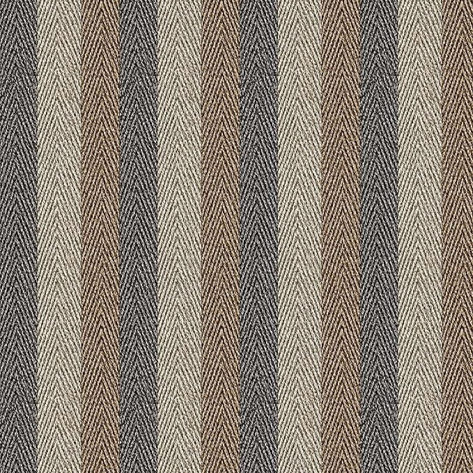Textured Fabric Wallpaper Peel and Stick Large Size 26"x400" Beige/Brown/Grey