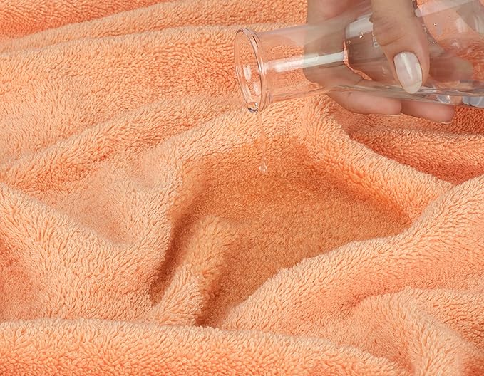 American Soft Linen Luxury Hand Towels for Bathroom, 600 GSM 100% Cotton Turkish 4 Piece Hand Towel Set, 600 GSM Hand Face Towels for Kitchen, Peach Hand Towels