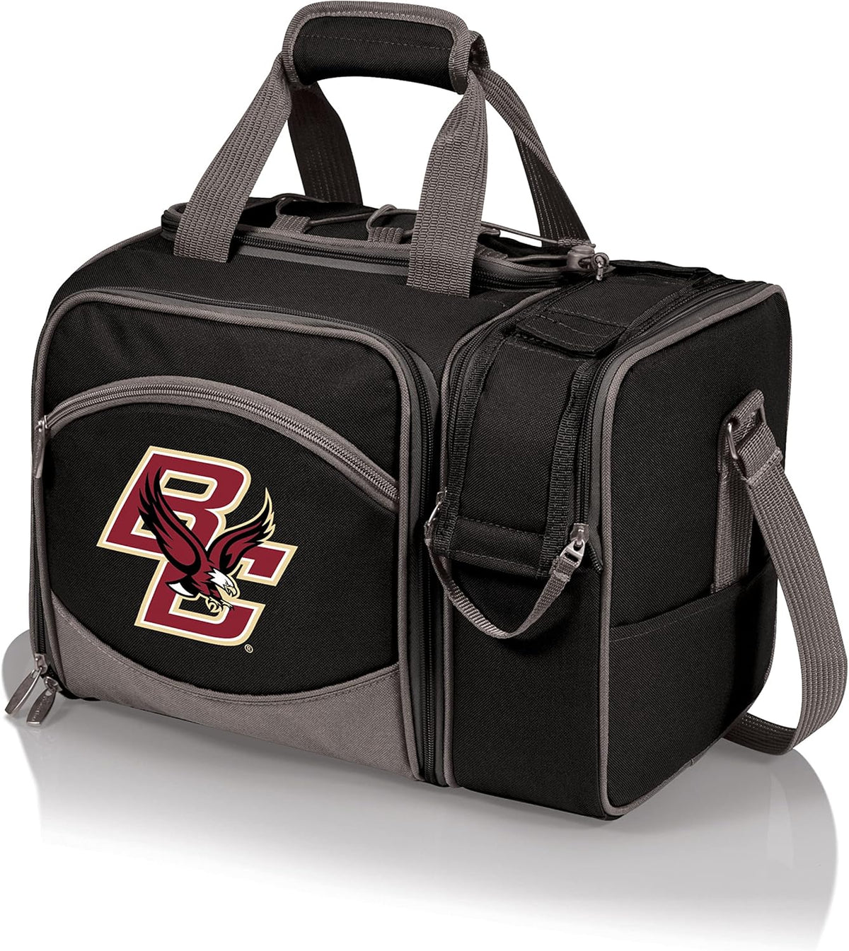 NCAA Malibu Cooler Picnic Basket - Insulated Tote with Complete Picnic Set