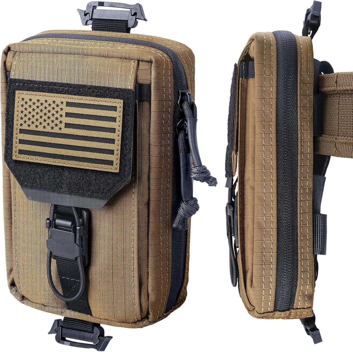 RXW Tactical Utility Phone Pouch - MOLLE EDC Tool Holster for Vests & Duty Belts | Fits 4.5"-6.9" Devices