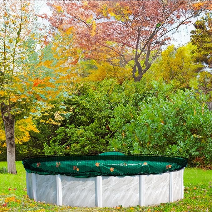 In The Swim 15' Round Leaf Net Cover for Above Ground Swimming Pools - Removes Leaves, Sticks, and Small Debris from Your Winter Cover