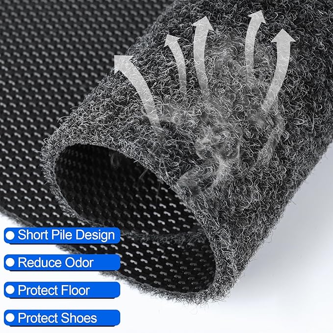 ToLanbbt 24PCS Urinal Mats for Men, Bathroom Non-Slip Urinal Floor Mats Water Absorption Urinal Pads for Mens Room Disposable Commercial Toilet Urine Pads for Men’s Bathroom Restroom, Dark Gray