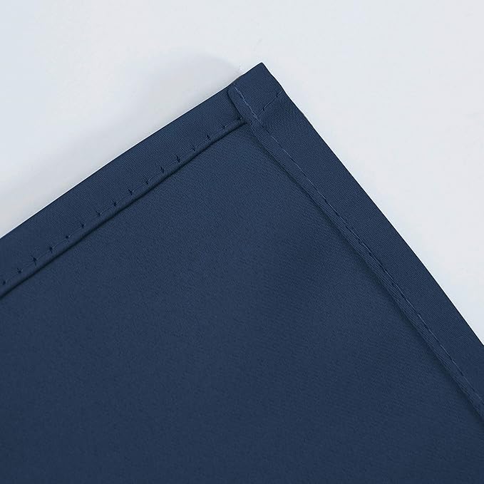 LEMOMO Navy Blue Thermal Blackout Curtains/52 x 108 Inch/Set of 2 Panels Room