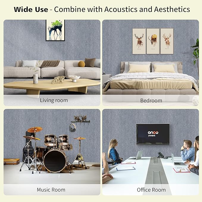 Acoustic Panels, 5 Pack Sound Panels Noise Reducing