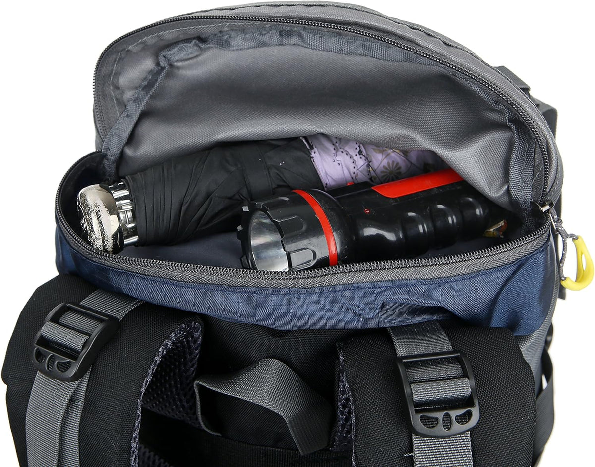 WoneNice 50L(45+5) Waterproof Hiking Backpack - Outdoor Sport Daypack with Rain Cover