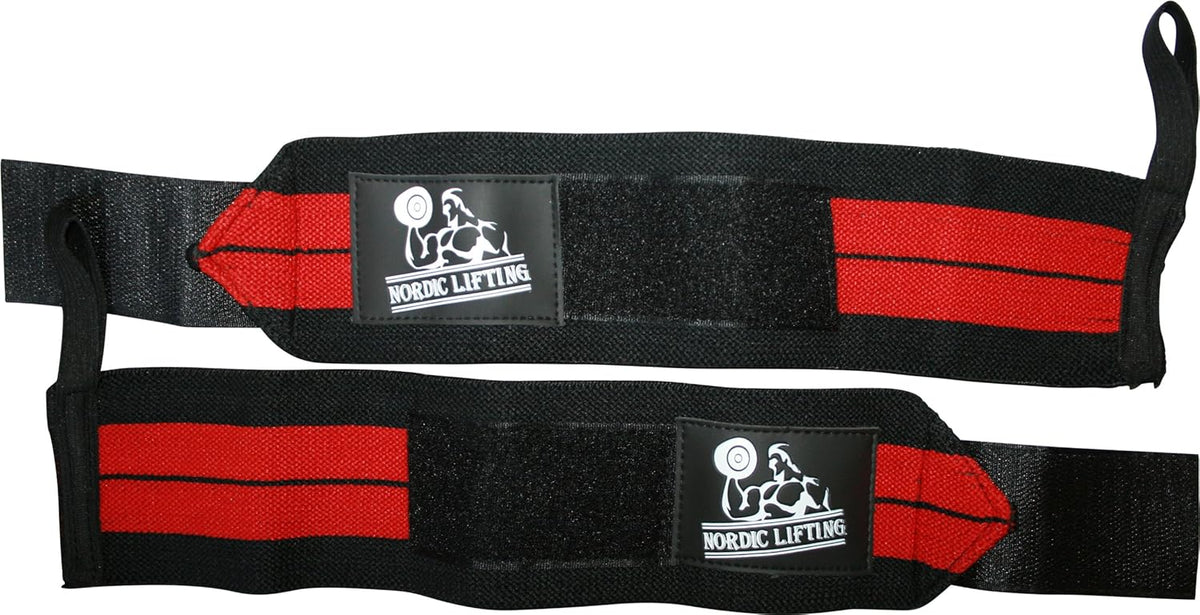 Wrist Wraps for Weightlifting & Powerlifting - Durable Support Straps with Thumb Loop (1 Pair) - Essential Gym Gear for Men & Women