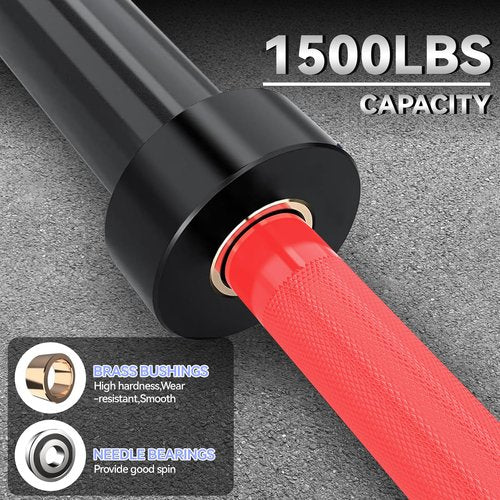GarveeLife Barbell Bar for Weightlifting - 7FT Heavy Duty (1500LB/700LB), 4FT Short (500LB), 4FT EZ Curl Bar