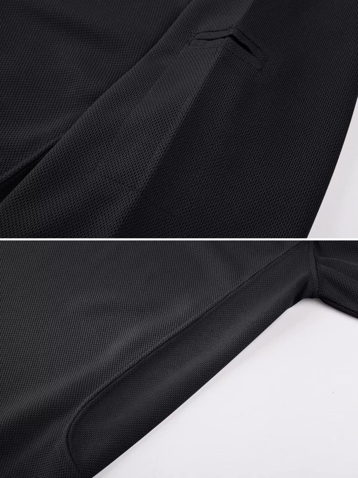 MAGCOMSEN Black Polo Shirts for Men Golf Shirts Pique Polo Shirts Short Sleeve Combat Shirt Tactical Shirt XXL