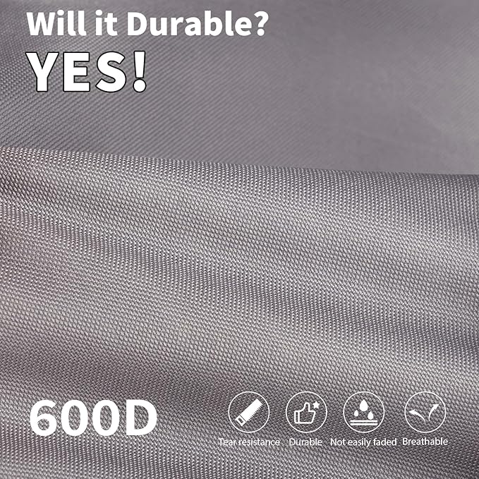 KylinLucky Outdoor Patio Sofa Cover fit 78 x 33 x 32 inch, 77 x 32, 76 x 31 Waterproof Weatherproof Heavy Duty 600D Garden Furniture Cover for Outside Sofa Couch