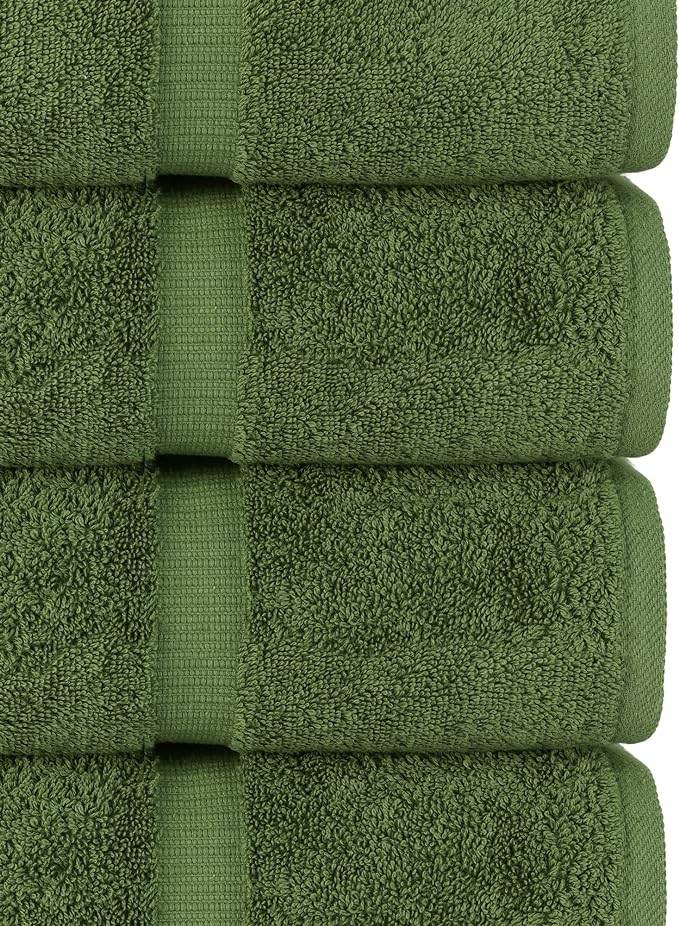 Chakir Turkish Linens Luxury Spa and Hotel Quality Premium Turkish Cotton 6-Piece Towel Set (2 x Bath Towels, 2 x Hand Towels, 2 x Washcloths)