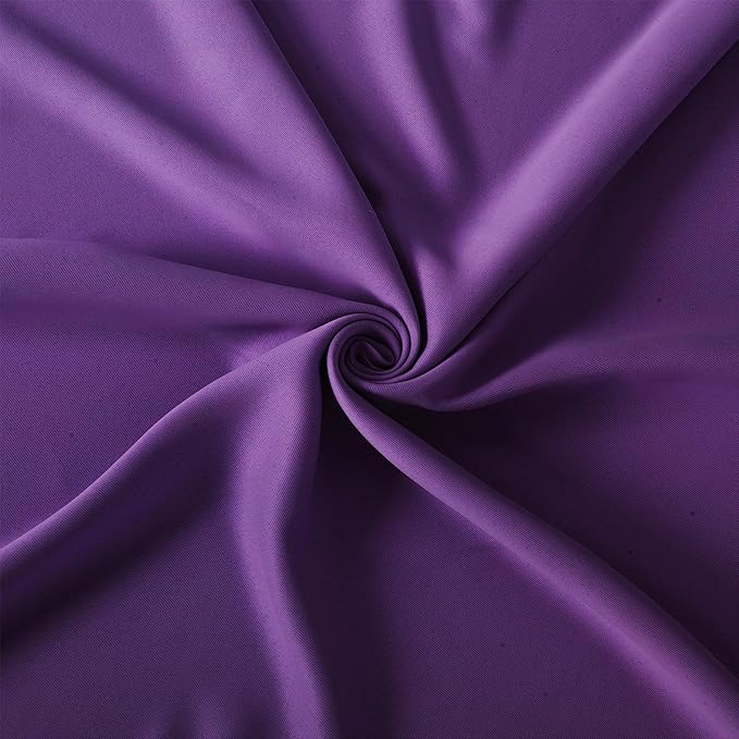 LEMOMO Purple Blackout Curtains 34 x 84 Inch Length/Set of 2 Curtain