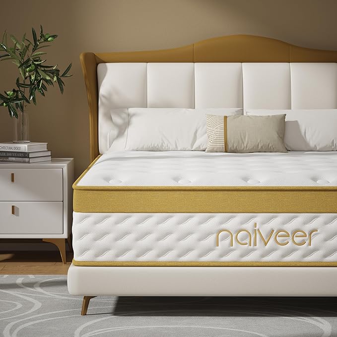 Cooling Gel Memory Foam Hybrid Mattress, 12 Inch Full Size Mattress in A Box with Pocket Springs for Back Pain & Pressure Relief, Medium Firm Feeling with CertiPUR-US Certified Foam