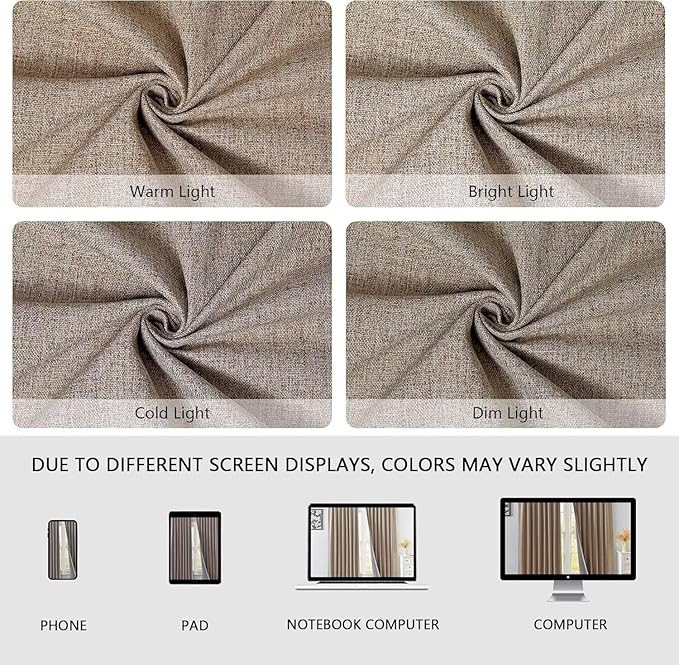 IGEMAEVE 100% Blackout Curtains 84 Inch Length