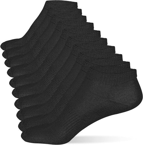 Cozi Foot Ankle Socks - Soft Low Cut Athletic Socks for Women | 5/10 Pairs Available