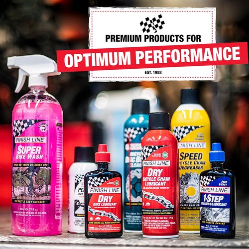 Finish Line 1-Step Bike Chain Cleaner & Lubricant - Cleans, Lubricates & Protects All Chains, 4 oz