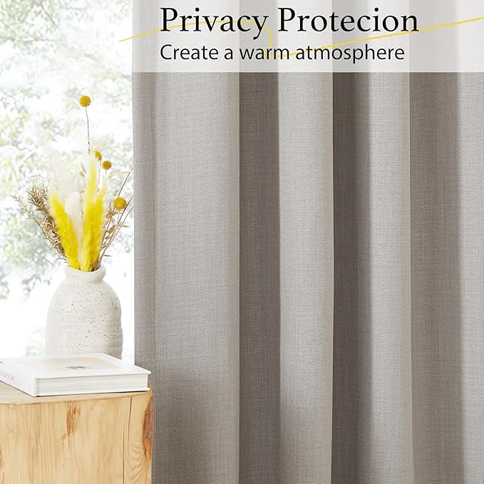 NICETOWN Valances for Bedroom, Farmhouse Windows Blackout Thermal Insulated