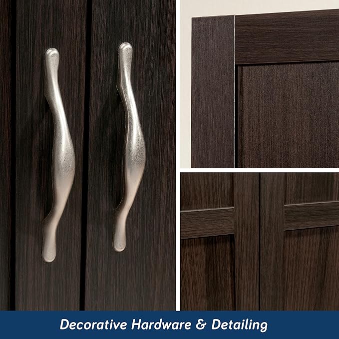 Sauder Storage Cabinet/ Pantry cabinets, 29.61 " x D: 16.02 " x H: 71.50"