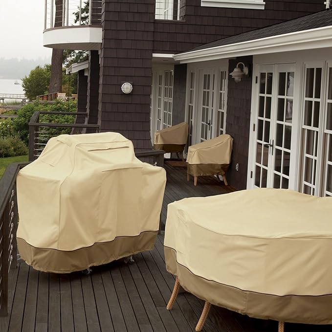 Classic Accessories Veranda Water-Resistant 37 Inch Island BBQ Grill Top Cover